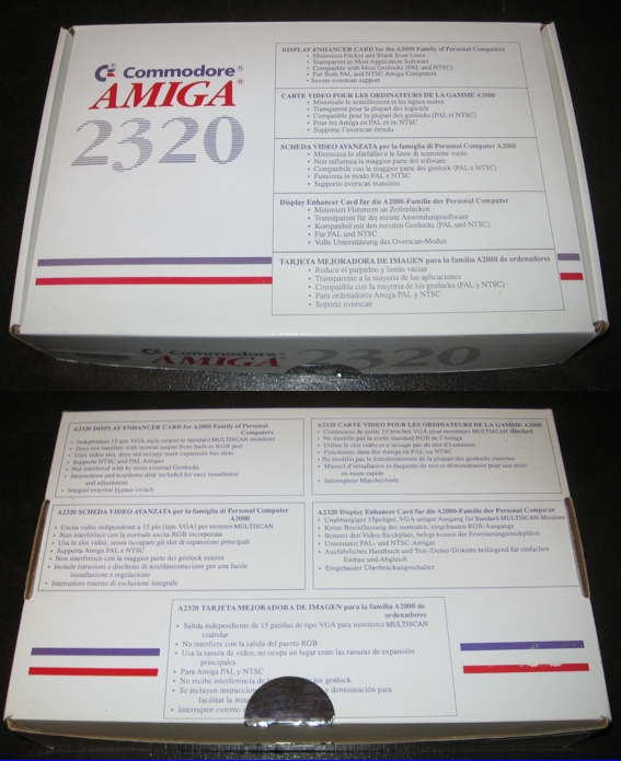 Amiga 2320 Amber Display Board Box