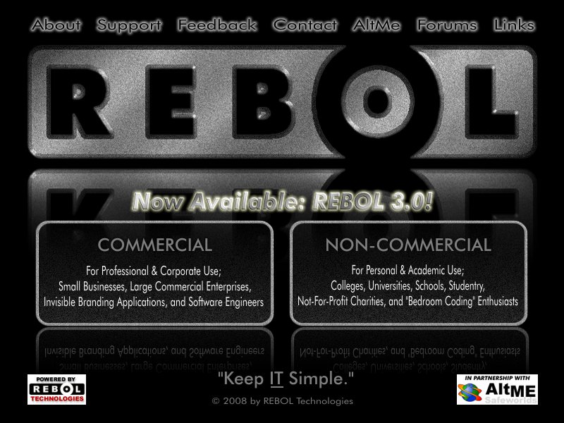 Rebol site redesign idea 1