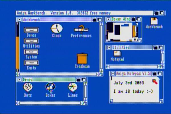 Workbench 1.0 on the Amiga