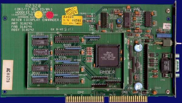 Commodore A2320 Amber Board