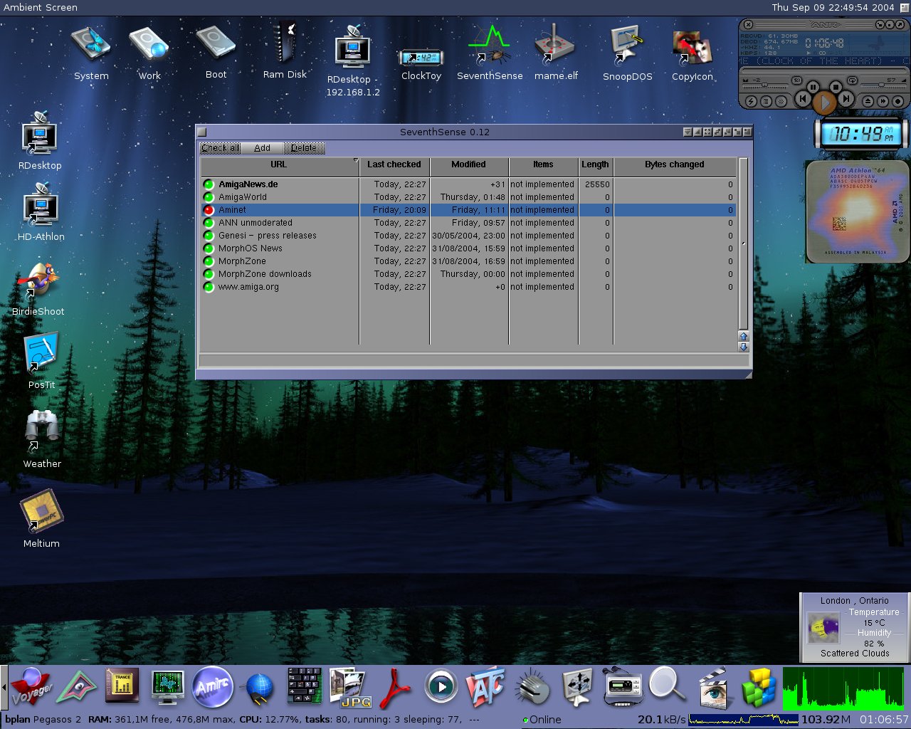 MorphOS 1.4.2 on a Pegasos-2