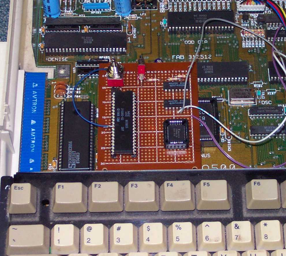 A500 - With A1 bios rom programmer installed