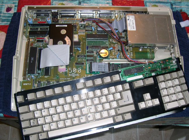 Amiga 500 AdIDE2 with Novia kit