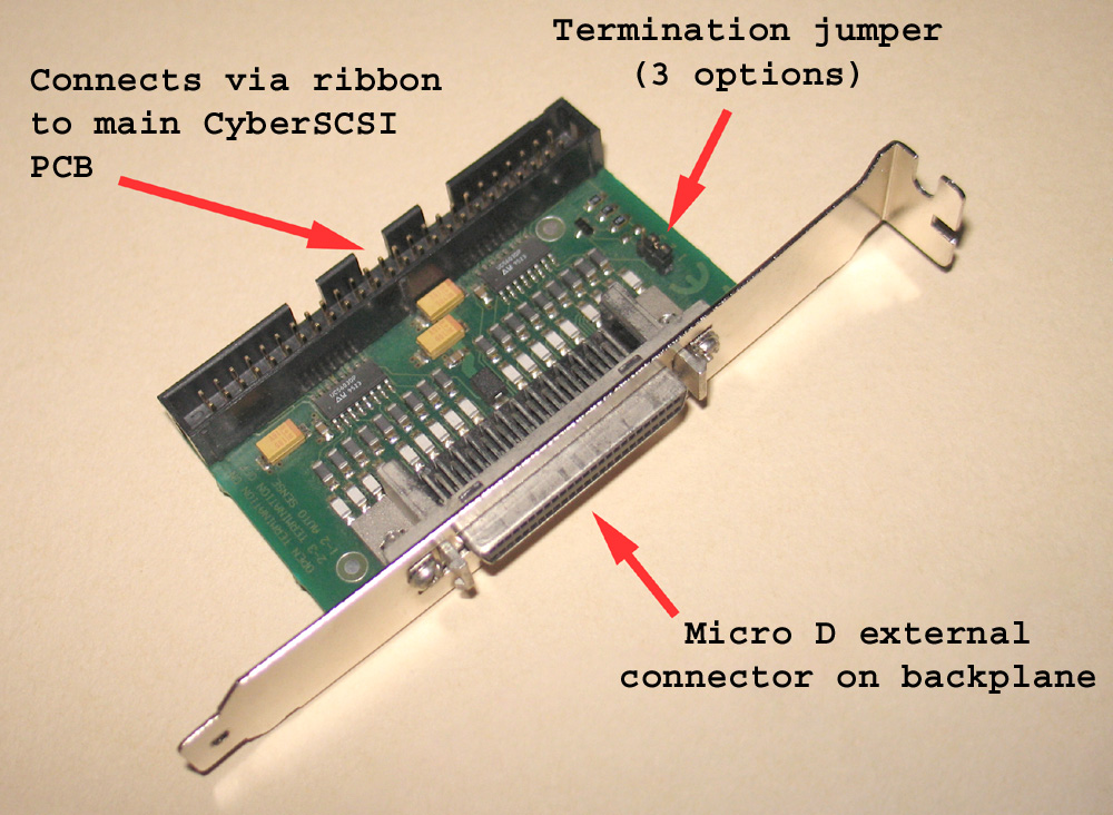 CyberSCSI Daughter PCB