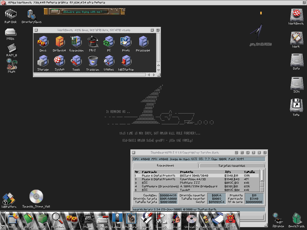 WorkBench 3.9 running in AMiGA 2000
