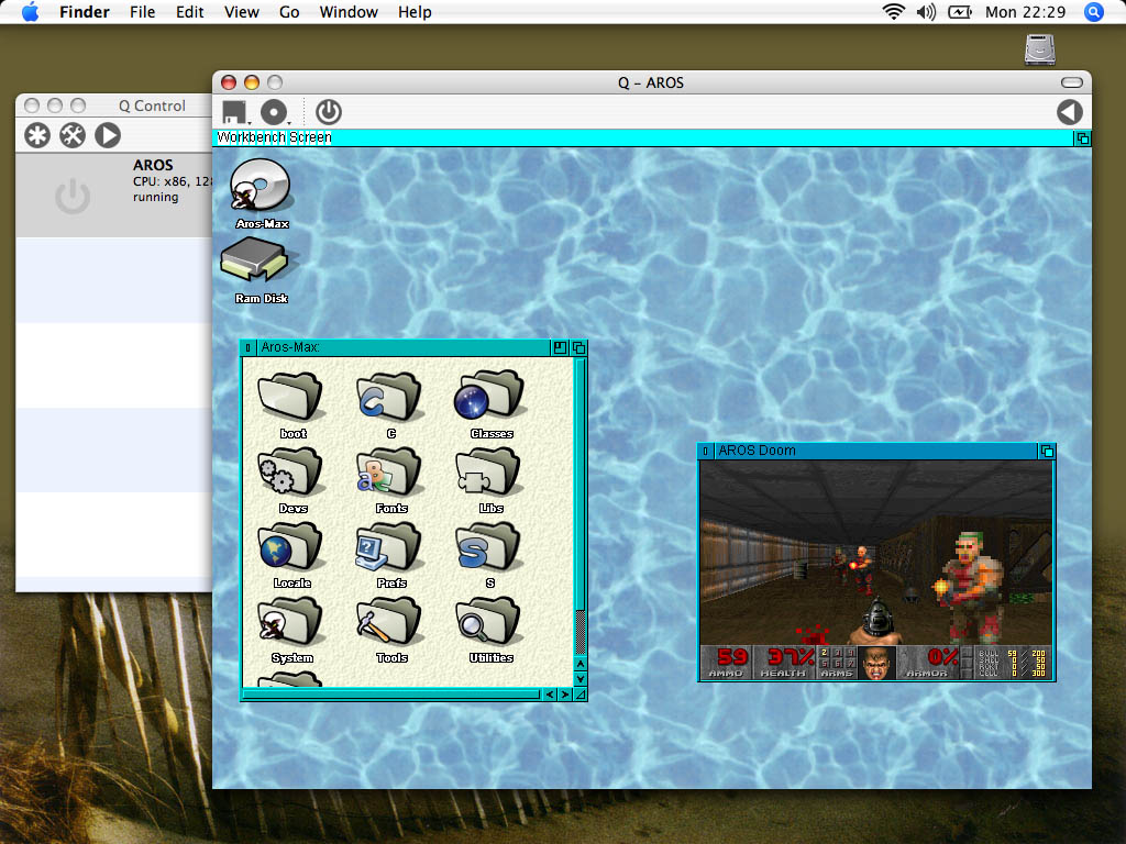 AROS on MacOS X!!!!!