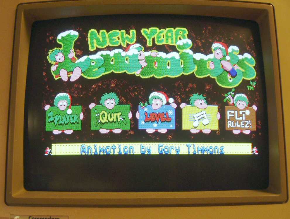Minimig new year lemmings screenshot