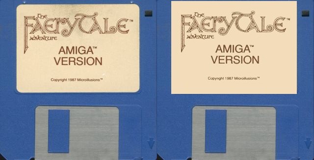 Faery Tale Adventure Floppy Lable