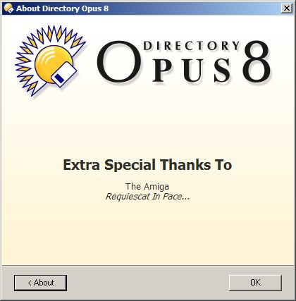 DOpus8 (Win) About window