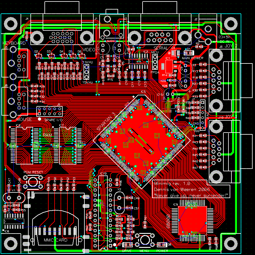 Minimig rev 1.0 PCB