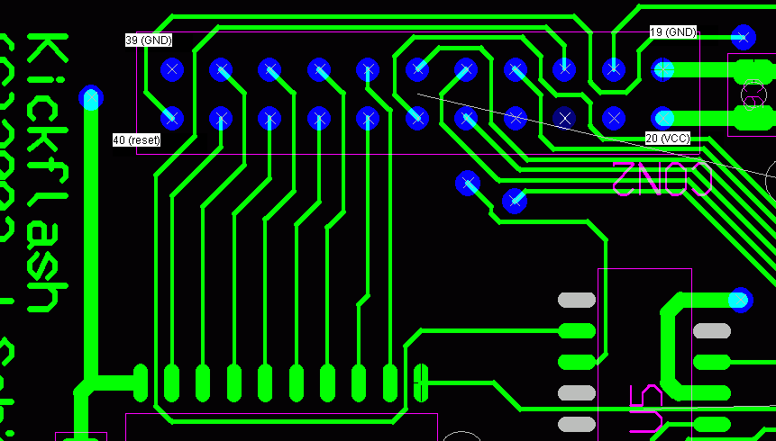KickFlash OS4 clockport schematics