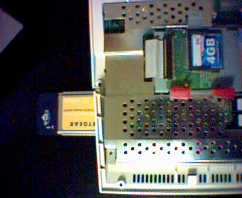 Amiga 1200 with 4GB CF for hard drive