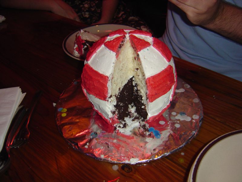 Inside of the Boing Ball (Cake)