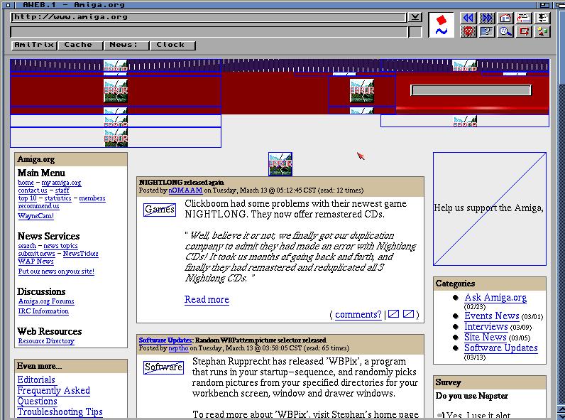 Old Amiga.Org Homepage (2001)