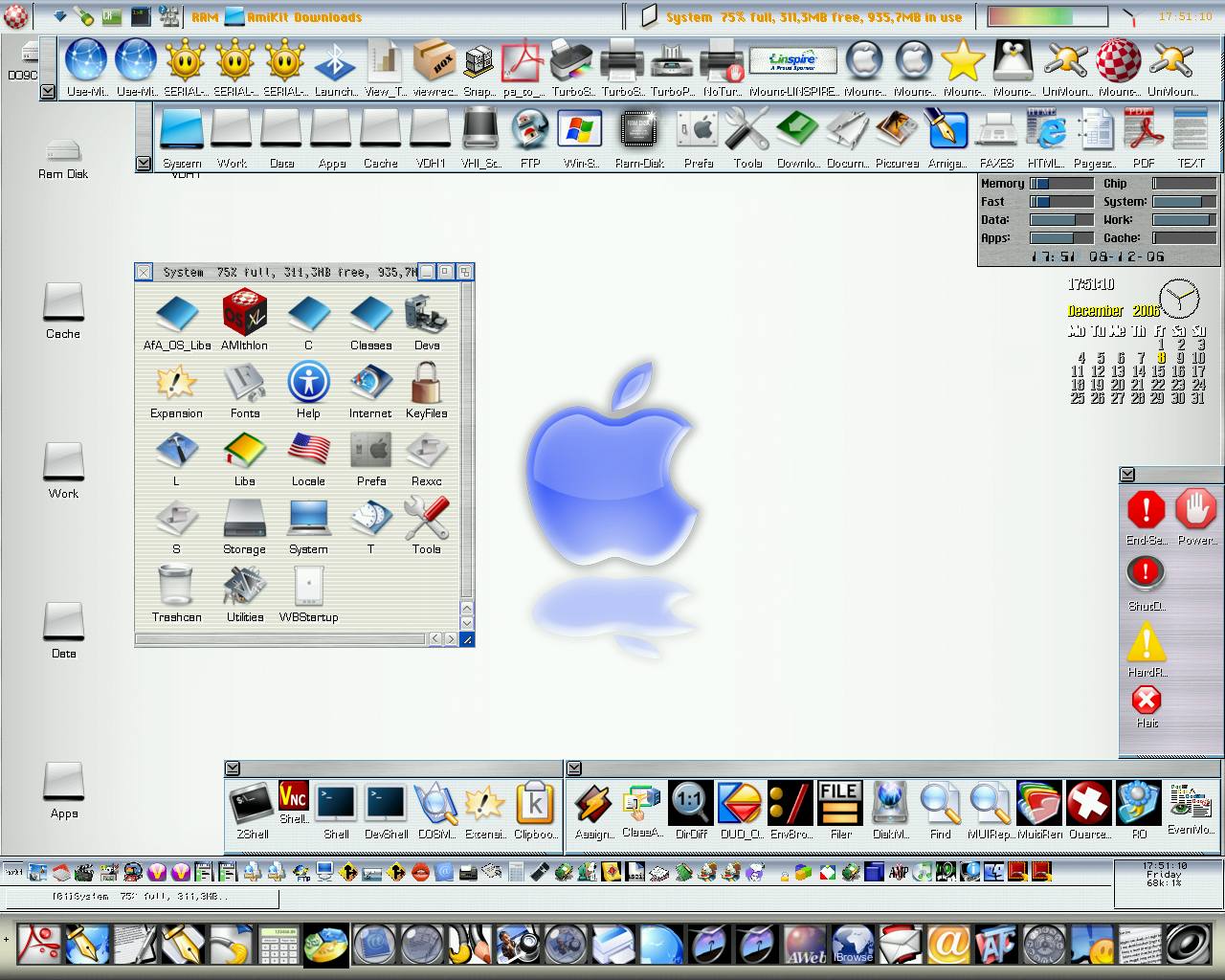 My (better quality) MAC-OSX style Amiga WB.