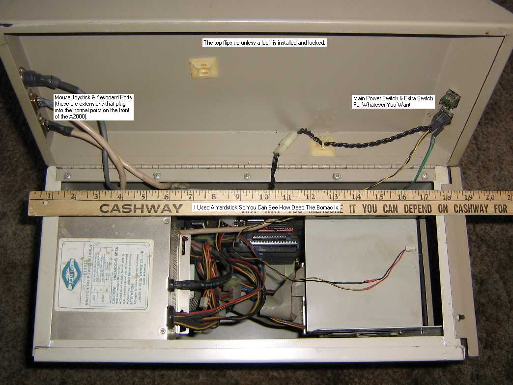 BOMAC tower case for A2000 (top view)