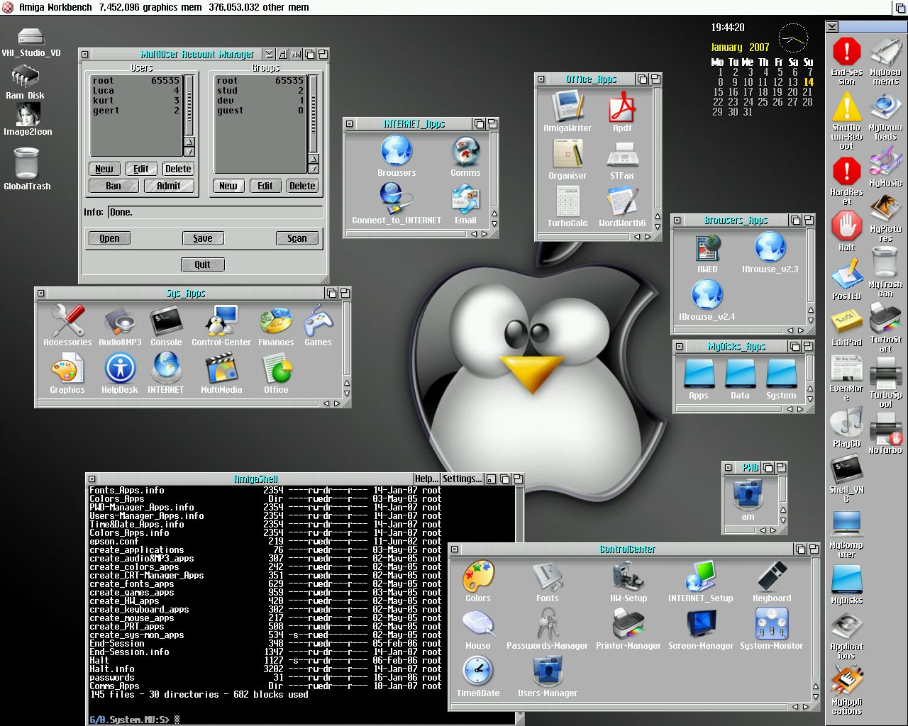 Another screenshot of my Multiuser Amiga.