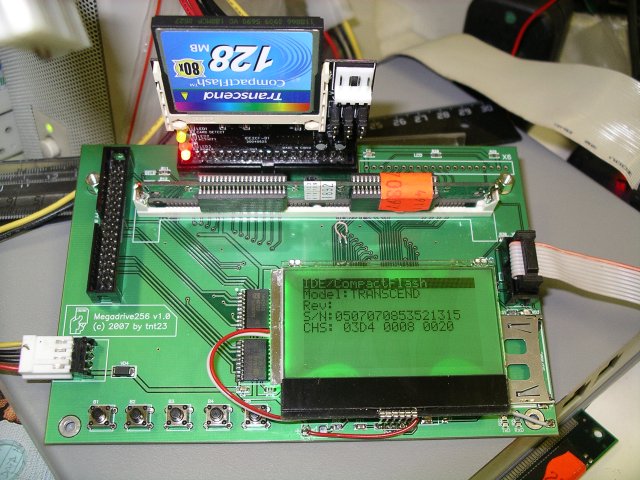 Floppy emulator mk2: IDE/CompactFlash test