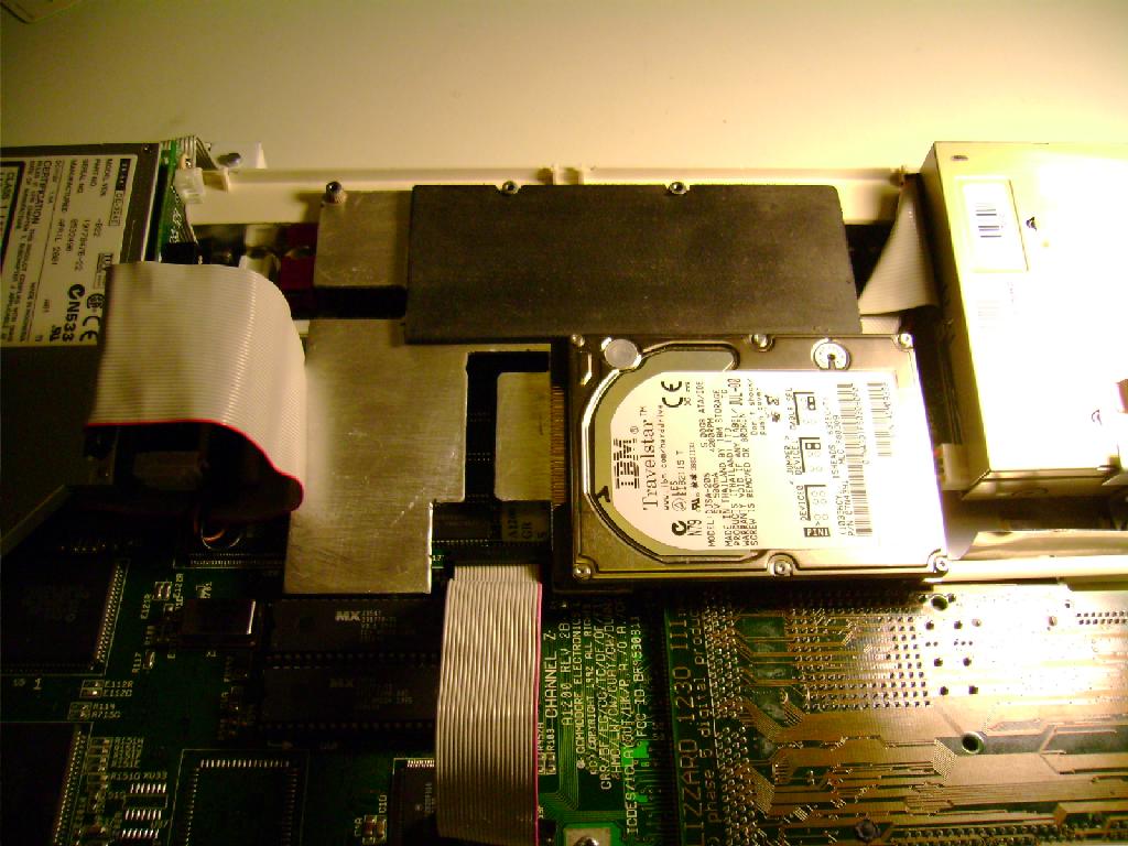 mounting plate delfina&harddisk&IDE splitter A1200