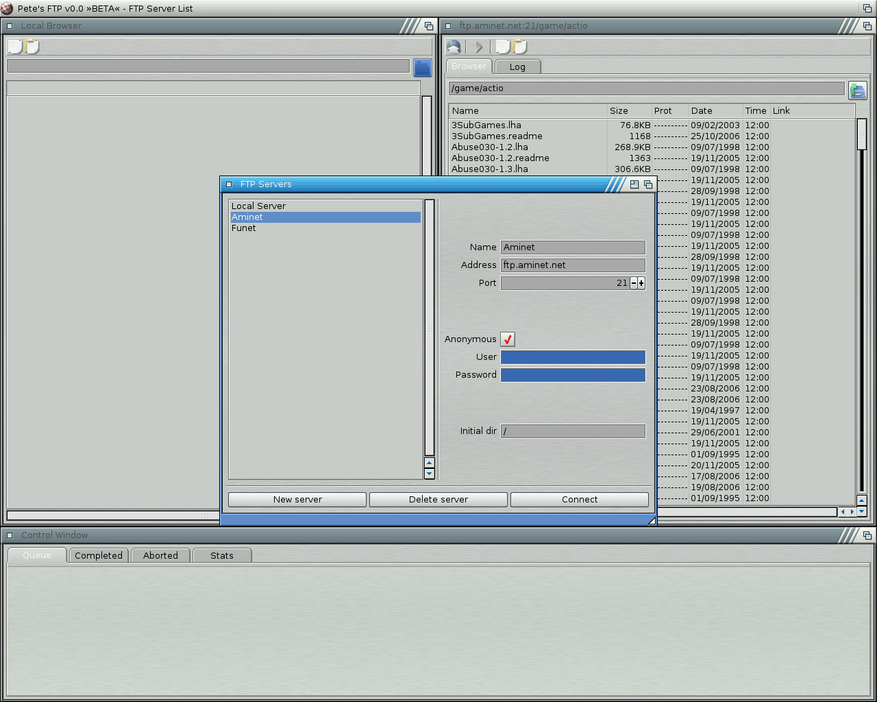 New FTP client WIP shot