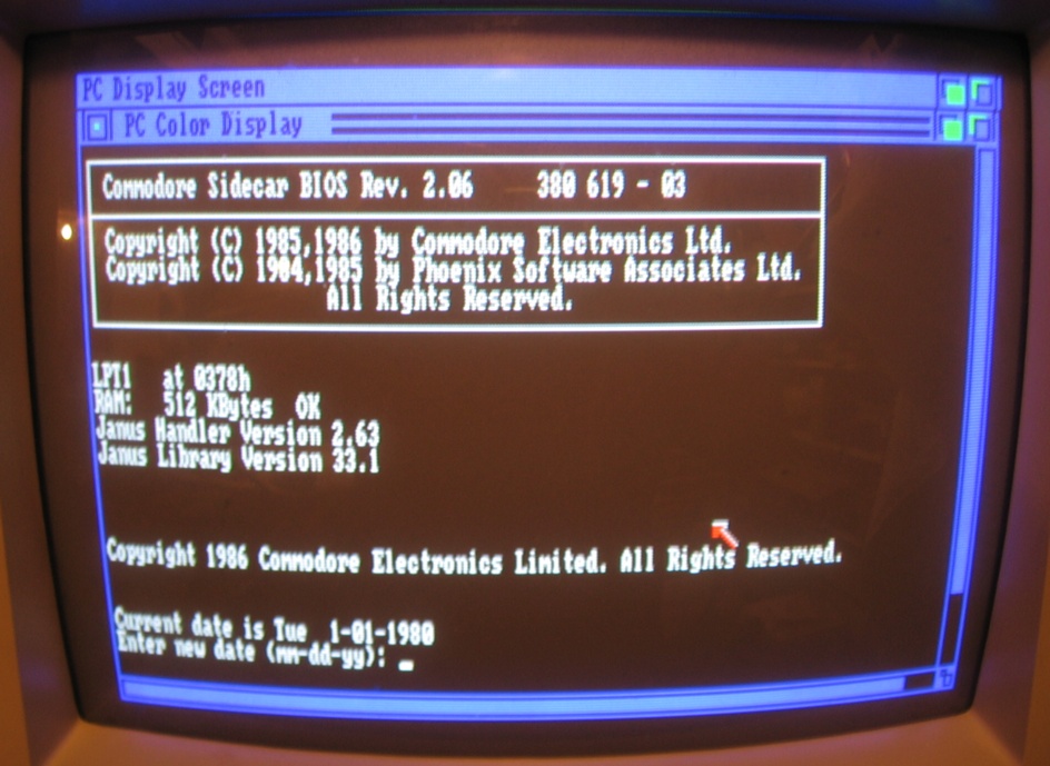 Amiga 1000 and A1060 Sidecar Screenshot #2