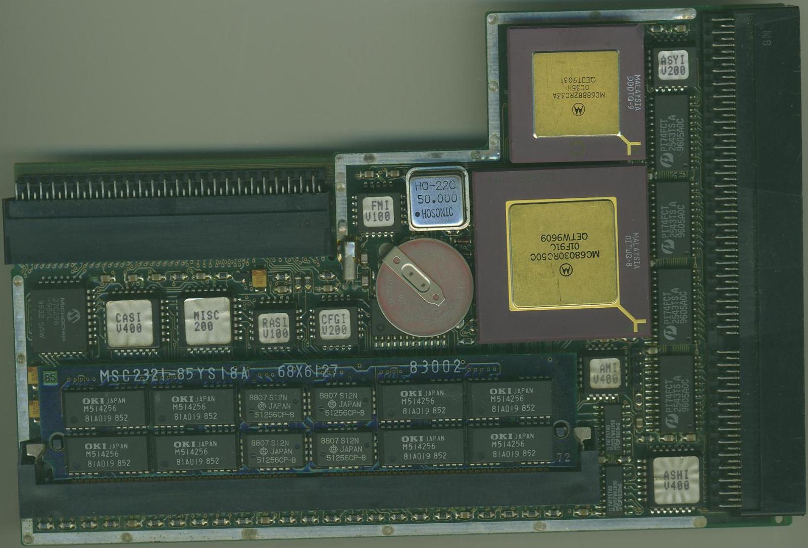 Blizzard 030 + FPU + SCSI IV + RAM's (Side 1)