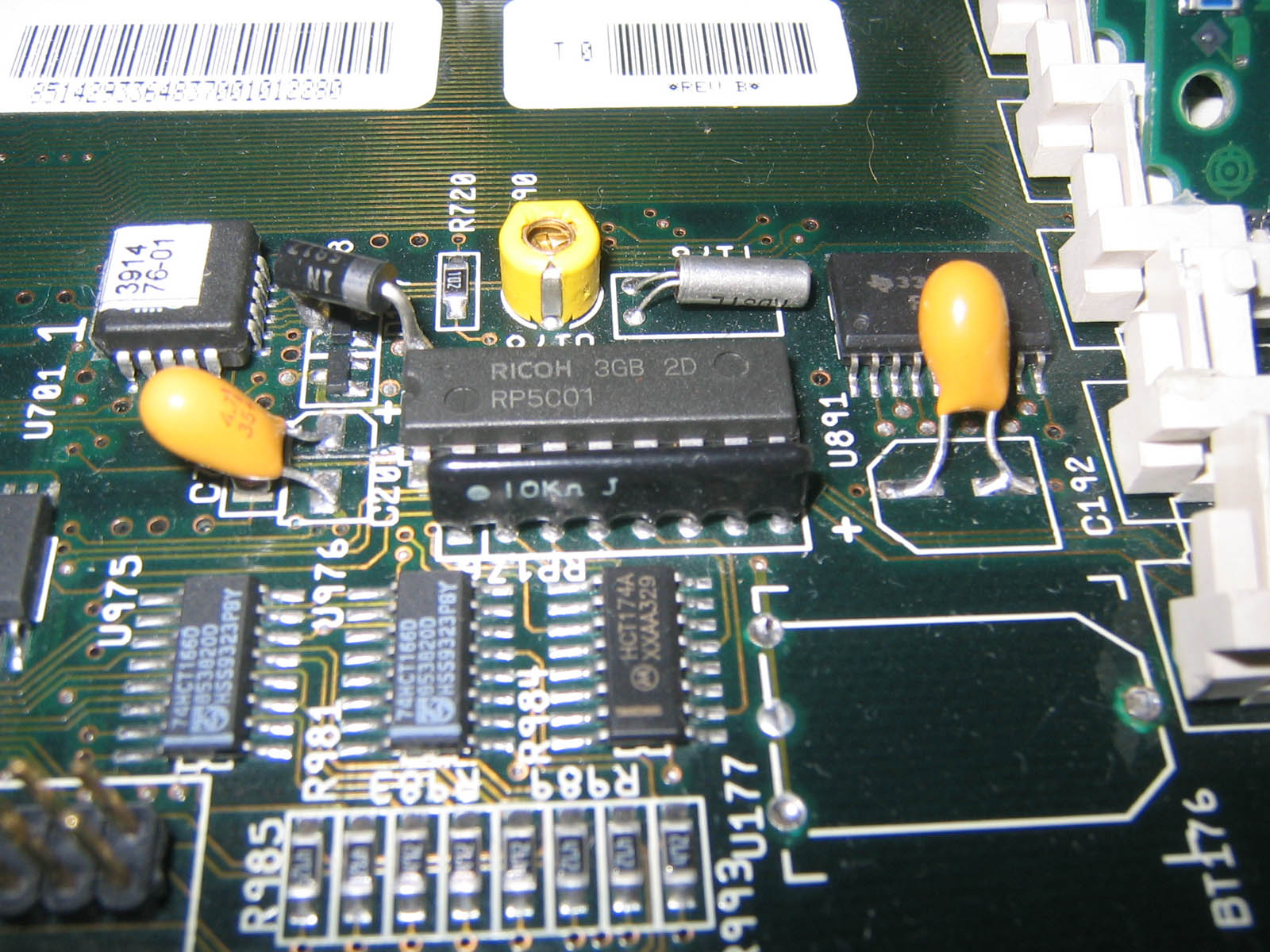 A4000 + A3640 SMD->Tantalum capacitor replacement 1 of  6