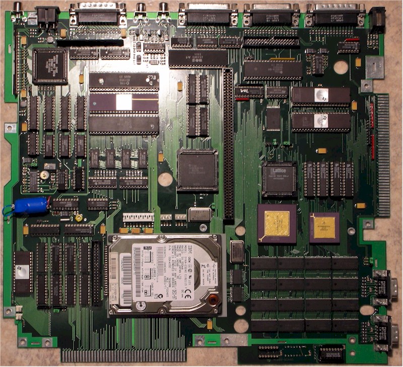 gb97816´s - mobo-testrun  - closeup