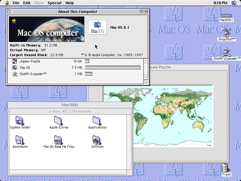 MacOS 8.1 on Amiga