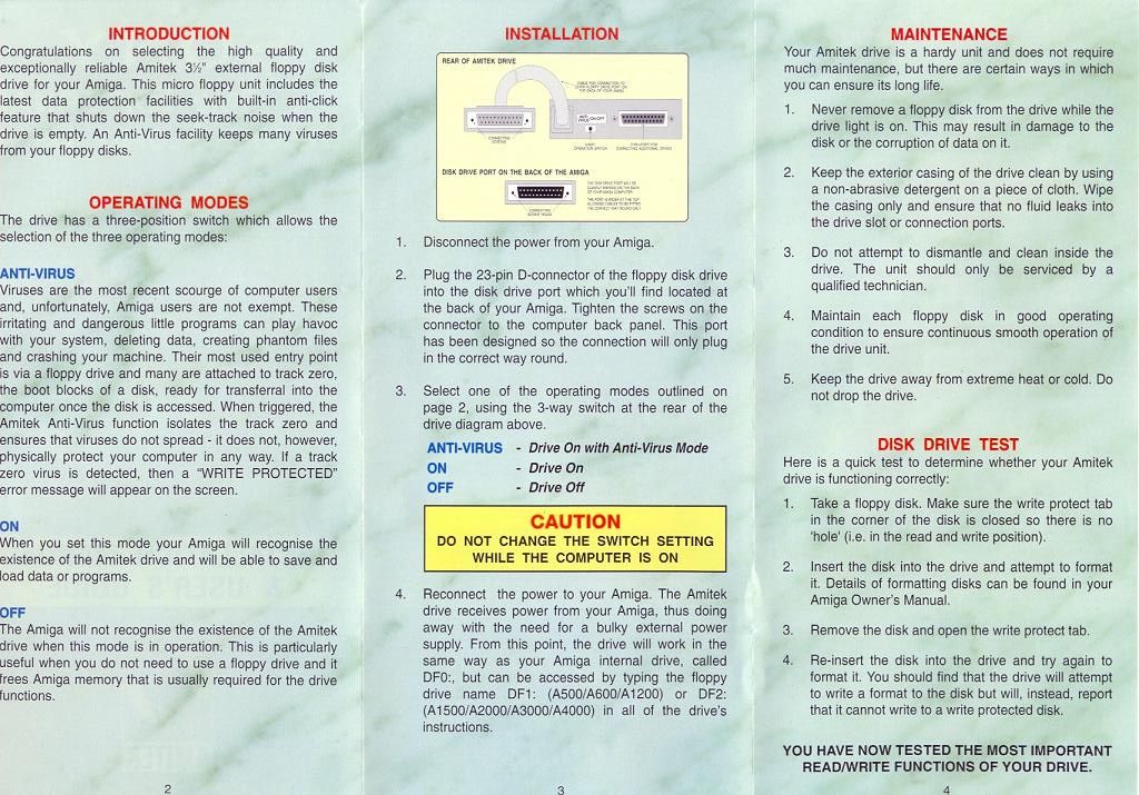 Amitek floppy manual part 1