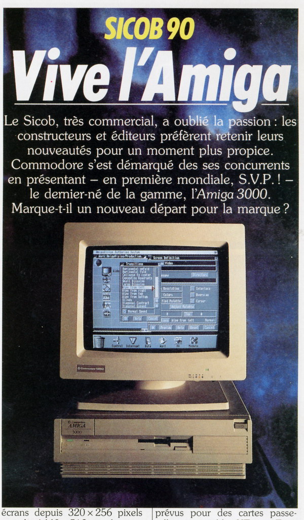 AMIGA A3000 in France - SICOB 1990