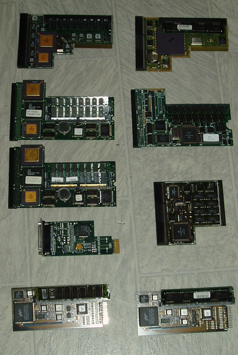 My collection A1200 expansion cards