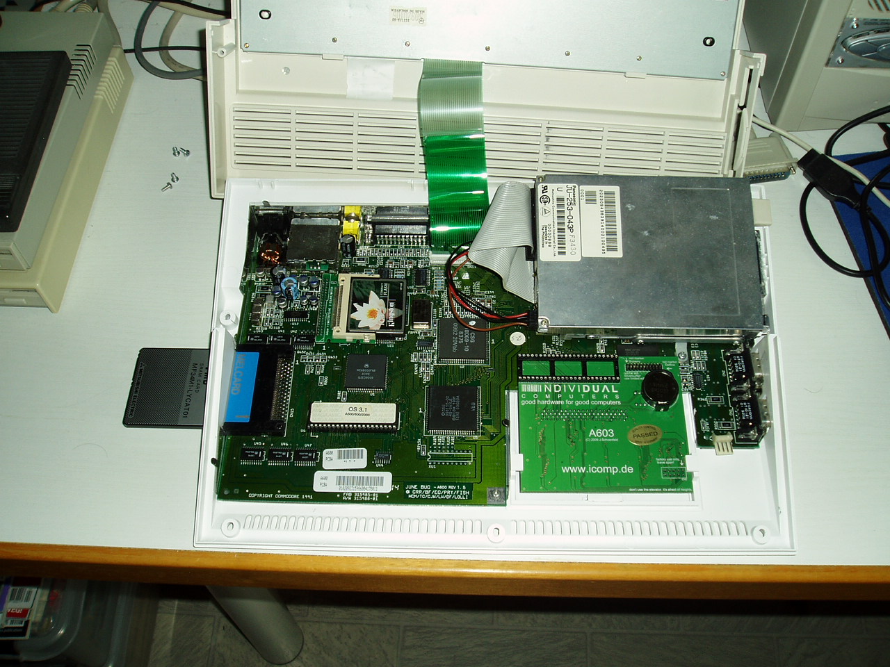 Amiga 600 with 4 MB of Fastmem