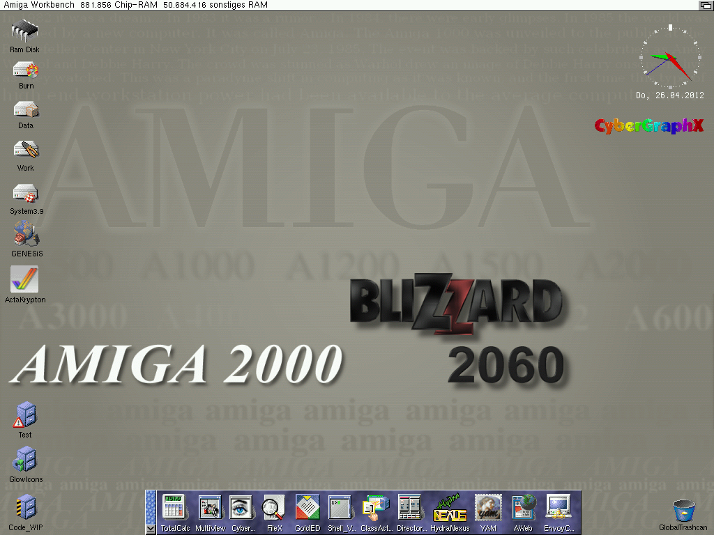 Amiga 2000 - OS3.9 - CGX4