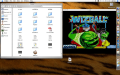 EUAE Mac OSX 10.4.4 desktop with Wizball loading screen