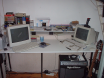 My somewhat small and messy workspace